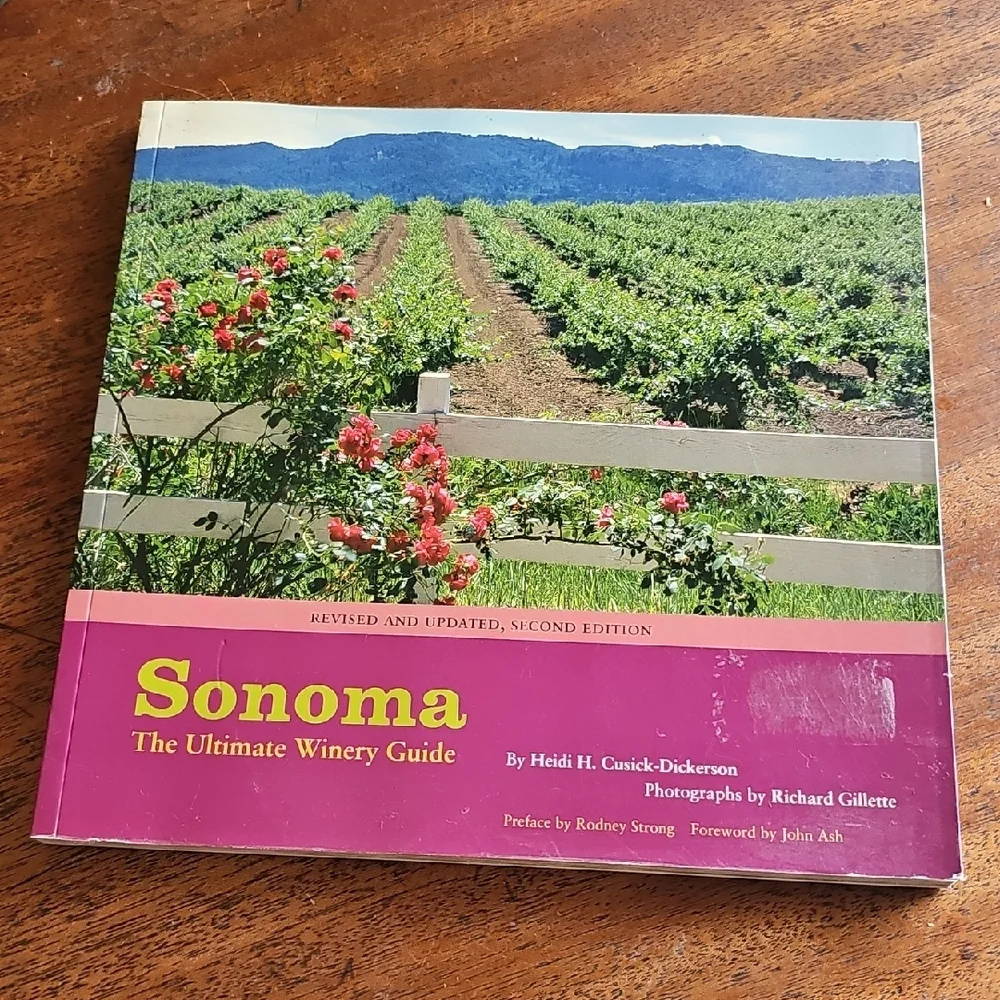 Sonoma Winery Guide Book Tote K